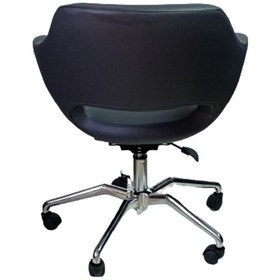 Resim Ofis Koltuğu Döküm Süngerli Antrasit Suni Deri Örümcek Yıldız Aya 