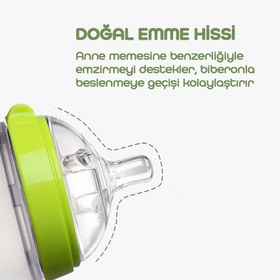 Resim Comotomo Silikon Biberon 250ml + 250ml - Yeşil 