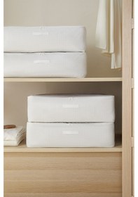 Resim Home Wave 8'li Mega Boy Gri Pötikare Baza Altı Hurç Set 74 X 46 X 22 Cm Gri 