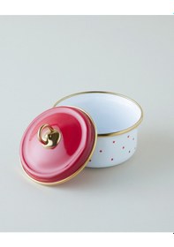 Resim English Home Bright Dream Emaye Baharatlik 0,5l Kırmızı - Beyaz Kırmızı - Beyaz 