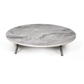 Resim Arıcıoğlu 130 Cm Metal Ayaklı Mermer Desen Yer Sofrası 