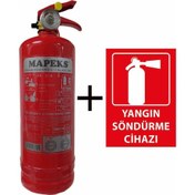 Resim Mapeks Yangın Tüpü 1 KG ve Yangın Tüpü Levhası 