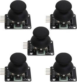 Resim SING F LTD 5 adet çift eksenli düğme JoystickGame Joystick kontrol çubuğu sensörü Joystick elektronik yapı taşları ile uyumlu A/rduino PS2 ile uyumlu 