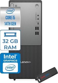 Resim Lenovo Thinkcentre Neo 50T Gen5 Intel Core I5 14400 32GB Ddr5 4tb SSD 23.8 Inç Monitör Windows 11 Pro Intel UHD 730 Masaüstü Bilgisayar 2412UAS1CF00P15 + Zetta Flash Bellek 