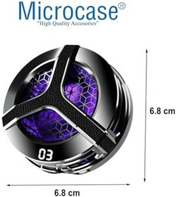 Resim Microcase S9 USB'den Manyetik Dijital Göstergeli RGB Işıklı Hızlı Soğutma Cep Telefonu Soğutucu Fan - AL4408 