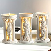 Resim Athena Tanrıçası 3D Silikon Mum Kalıbı - Çok Yönlü, Deformasyona Dayanıklı, Net Dokulu Silikon Mum Yapımı Kalıbı DIY Aromaterapi Mumları, Ev Dekoru ve Epoksi Reçine El Sanatları için - Tatiller ve Doğum Günleri için İdeal Hediye 