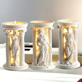 Resim Athena Tanrıçası 3D Silikon Mum Kalıbı - Deformasyona Uğramayan, Şeffaf Dokulu DIY Aromaterapi ve Epoksi Reçine El Sanatları için, Ev Dekoru, Tatil Hediyeleri (Cadılar Bayramı, Noel, Paskalya) için Mükemmel - Mum Yapımı Tutkunları, Mum Yapımı Malzemeleri, Fantazi Temalı El Sanatları, Detaylı El Sanat Kalıpları için İdeal 