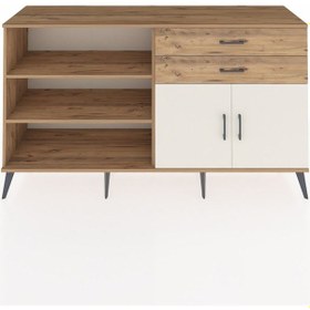 Resim Hyperion Konsol 3 Raflı 2 Çekmeceli 2 Kapaklı 176x44x99 Çam-aytaş Çam-aytaşı/çam 