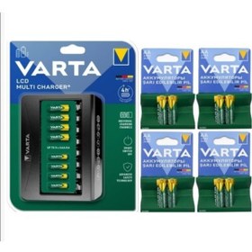 Resim Varta 57681 8'li Lcd Şarj Cihazı +2700 Mah Şarjlı Pil 8 Adet Aydos 