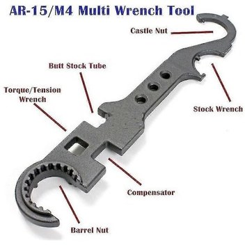 Jubee Çok Amaçlı Anahtar Aleti Ar 15 / M4 Çelik Zırhlı Ağır Hizmet Tipi Kombine Anahtar P202411261254