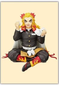 Resim Demon Slayer Anime Rengoku Onigiri Duvar Posteri - Çerçevesiz 