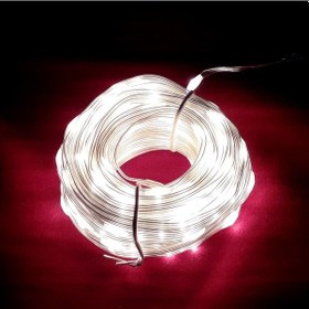 Resim Yılbaşı Ağacı Işığı Noel Işığı 10 Metre Gün Işığı Led Işık 100 Dökme Led Işıklı İç Dış Su Geçirmez Gün Işığı 