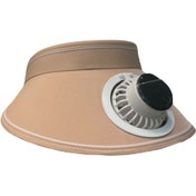 Resim GOOG DESIGN Çift Fanlı Şarjlı Şapka – 600 mAh Bataryalı, Ayarlanabilir Serinletici Pervaneli Şapka, Kavun İçi 