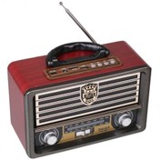 Resim Sezy Meier M-113 Bluetooth Şarjlı Nostaljik Radyo Bt Usb/sd/mp3 Açık Kahverengi 