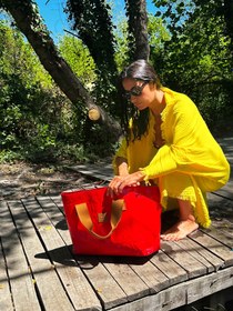 Resim Muslin Peştemal Sarı - Sarı / STD 