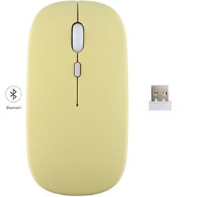 Resim Alfa MEC Galaxy Tab A T550 T552 T555 Uyumlu Mouse Bluetooth Şarj Edilebilir Fare 2.4g 