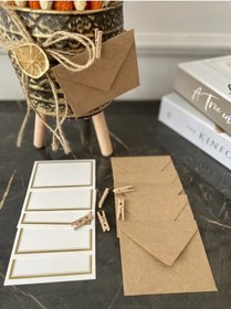 Resim 50 Adet Kişiye Özel 8x6 Kuşe Kart - Hediye Paketi - Hediye Kartı 