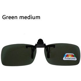 Resim Terokk Unisex Klip-polarize Sürüş Gözlükleri Uv400 Gündüz/gece Kullanım Flip-up Lensgümüş51 Gümüş 