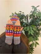 Resim MESKSTORE Bere eldiven set/ bohem şapka eldiven / el yapımı bere eldiven / rustik / otantik 