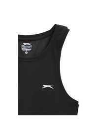 Resim Slazenger KAIDENA IN Kadın Slim Fıt Kolsuz Siyah Tişört 