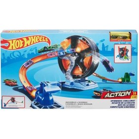 Resim Hotwheels Dönen Tekerlek Macerası Yarış Seti Gjm77 