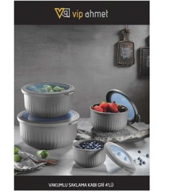 Resim Vp-047 Vip Ahmet Rüya Serisi Vakumlu Saklama Kabı 4'lü 