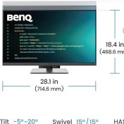 Resim BenQ RD320U 31,5 inç 4K HDMI DP USB 3.2 Pivot PIP-PBP DualView HDR Programlama Monitörü 