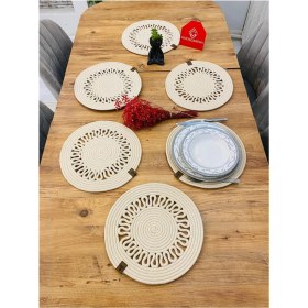 Resim Jütex Home Jüt Hasır Amerikan Servis Supla 6 Parça 