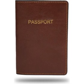 Resim Seyahat Aksesuar Kişiye Özel Deri Pasaport Kılıfı 
