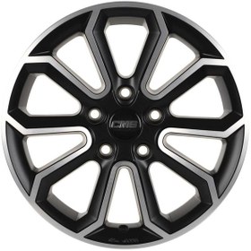 Resim CMS-812-01 7.0x16"- 5x108 ET45 63.4 Diamond Matt Black Jant (4 Adet) 