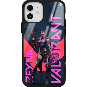 Resim Apple iPhone 12 - 12 Pro Valorant Reyna Tasarımlı Glossy Telefon Kılıfı 