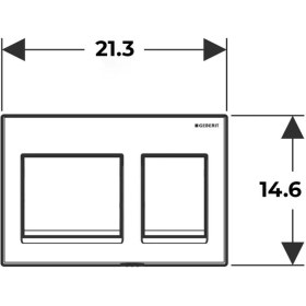 Resim Geberit ALPHA35 Kumanda Paneli Beyaz 115.045.11.5 