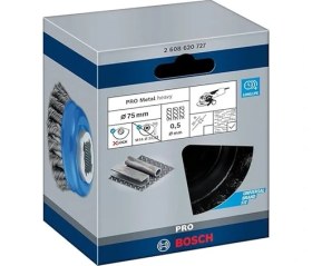 Resim Professional Heavy Örgülü Tencere Fırçası (Metal Için, X-Lock Ø 75 Mm, Ø 125 mm Için), 2608620727 