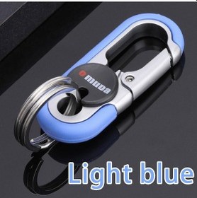 Resim Novahub Anahtarlık Paslanmaz Çelik Toka Açık Karabina Tırmanma Araçları Çift Halka Araba Anahtarlık Anahtarlık Dayanıklı Anahtarlık 