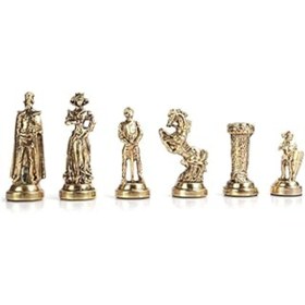 Resim SHC42000 Gifthome Orta Boy Metal İngiliz Satranç Taşı Parlak 