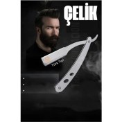 Resim Çok Renkli Paslanmaz Çelik Ustura, Türk Modeli, Şık ve Dayanıklı Tasarım 