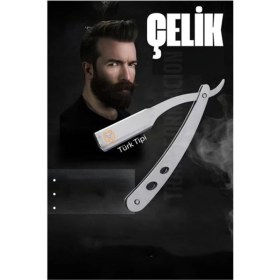 Resim Çok Renkli Paslanmaz Çelik Ustura, Türk Modeli, Şık ve Dayanıklı Tasarım 