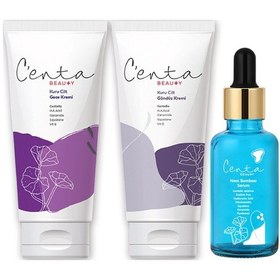 Resim C'enta Beauty Kuru Ciltler için Gündüz Kremi 50 ML + Gece Kremi 50 ML + Nem Bombası Serum 30 ML 
