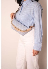 Resim Silver Polo Sp1192 Kadın Bel Çantası Monogram Mavi-ten 