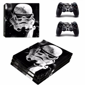 Resim cosy home gift Stormtrooper Playstation 4 Pro Full Sticker Kaplama Uyumlu 