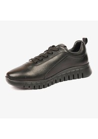 Resim Greyder 33940 Kadın Siyah Hakiki Deri Sneaker Ayakkabı -744 Siyah 