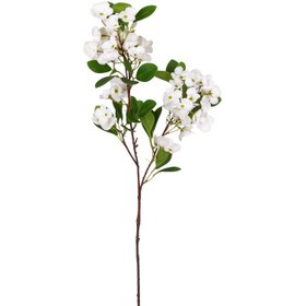 Resim Euroflora HDYEN02848 Yapay Islak Dokulu Sütleğen Çiçek Beyaz 77 cm 