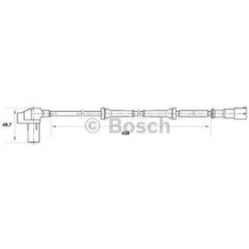 Resim BOSCH 265006383 DEVİR SENSÖRÜ TEKER CLIO 98-05 CLIO II 98- CLIO I 