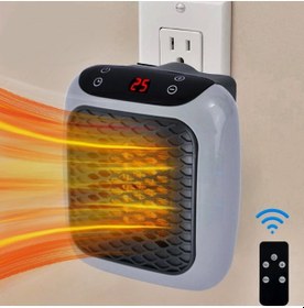 Resim Karavan İçin Taşınabilir 220 Volt Fişe Takılan 800 Watt Fanlı Mini Elektrikli Isıtıcı, Kumandalı 