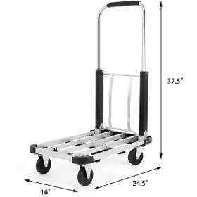 Resim BALATLI Profesyonel Katlanabilir Ve Portatif Paket Taşıma Arabası 150 Kg 