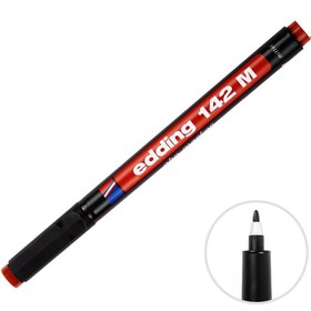 Resim Edding 142 M Permanent Asetat CD Kalemi 1 mm Uçlu Kırmızı 10 Adet 