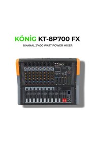 Resim König Kt-8p 700fx 8 Kanal Power Mixer 2x400w 