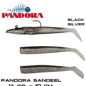 Resim Pandora Sandel 10 Cm. 14 Gr. Black Silver Silikon Yem (487426672) 