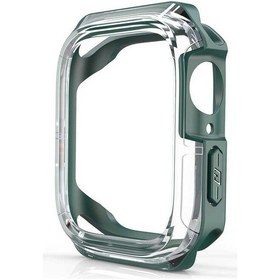 Resim Noktaks - iOS Uyumlu Watch 42mm - 360 Kasa Ve Ekran Koruyucu Sert Pc + Silikon Koruyucu Watch Gard 08 