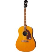 Resim Epiphone Masterbilt Texan Elektro Akustik Gitar (Antique Natural Aged) 
